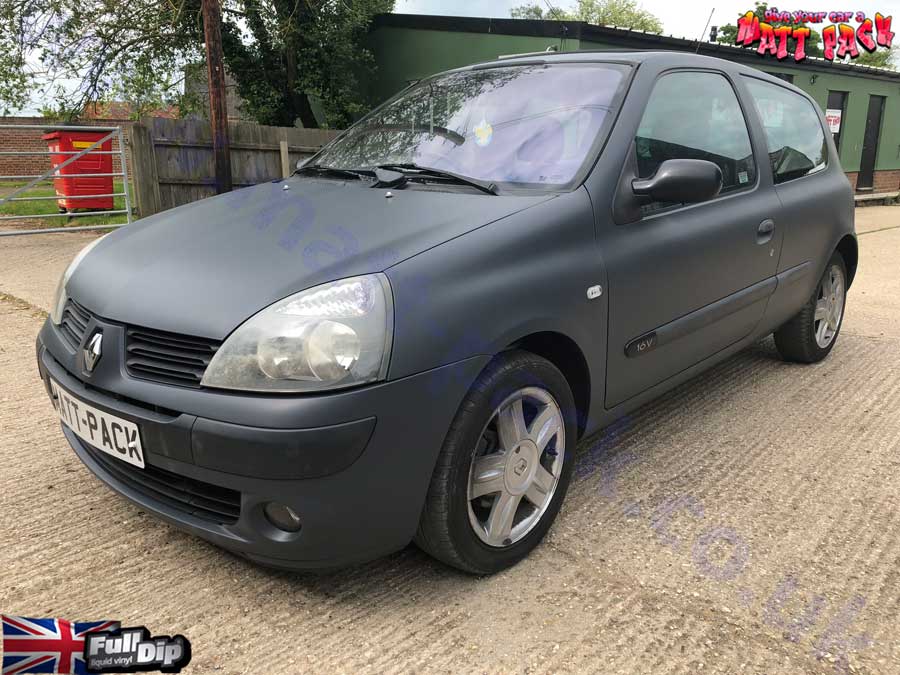 clio spray wrapped in fulldip cherry red at matt-pack