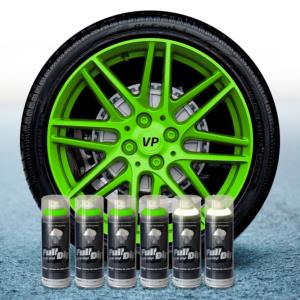 FullDip Wheel Kit - Fluorescent - GREEN - Matte