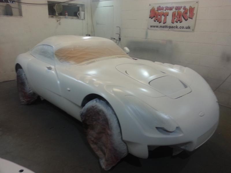 TVR Sagaris dipped white