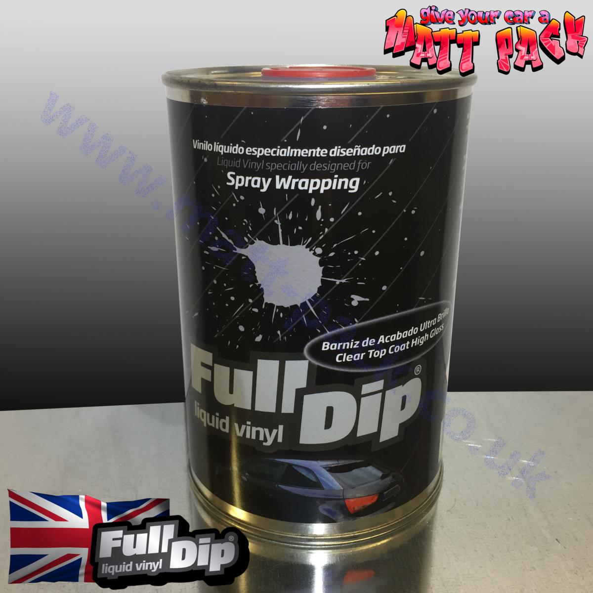 Plasti Dip noir satiné 2 gallons combo noir mat et DYC TopCoat brillant  DipPearl