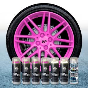 FullDip Wheel Kit - Fluorescent - PINK - Gloss