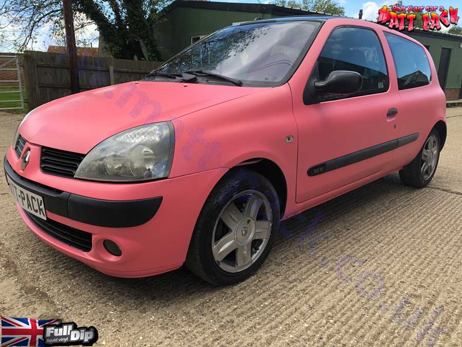 clio spray wrapped in fulldip cherry red at matt-pack