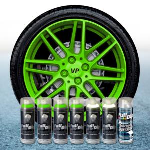 FullDip Wheel Kit - Fluorescent - GREEN - Gloss