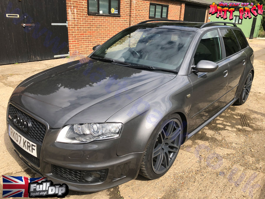 Metallic Hyper Black Matte Fulldip Spray Wrap Liquid Vinyl