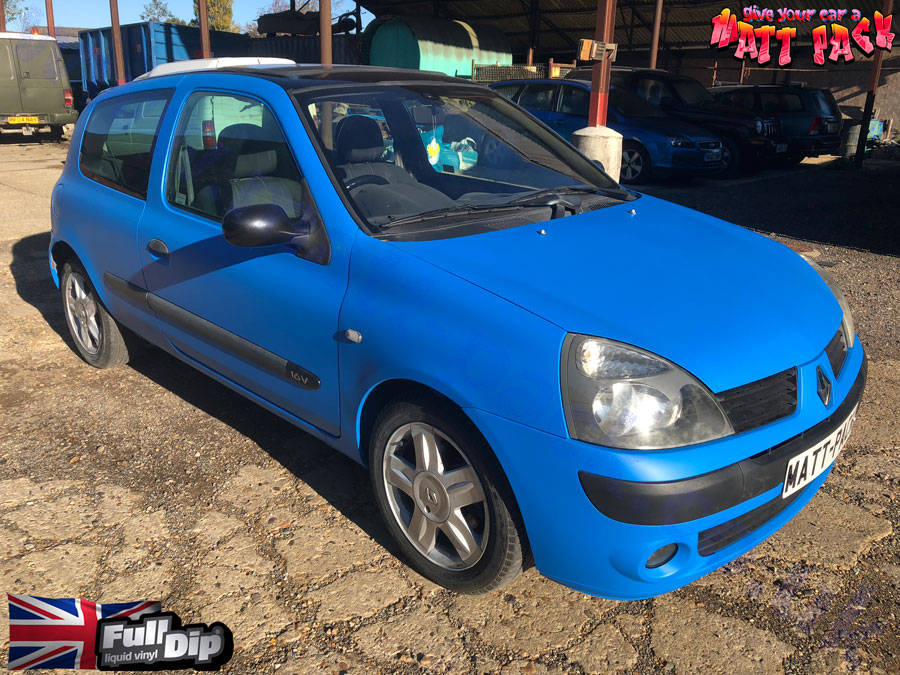 clio spray wrapped in fulldip cherry red at matt-pack