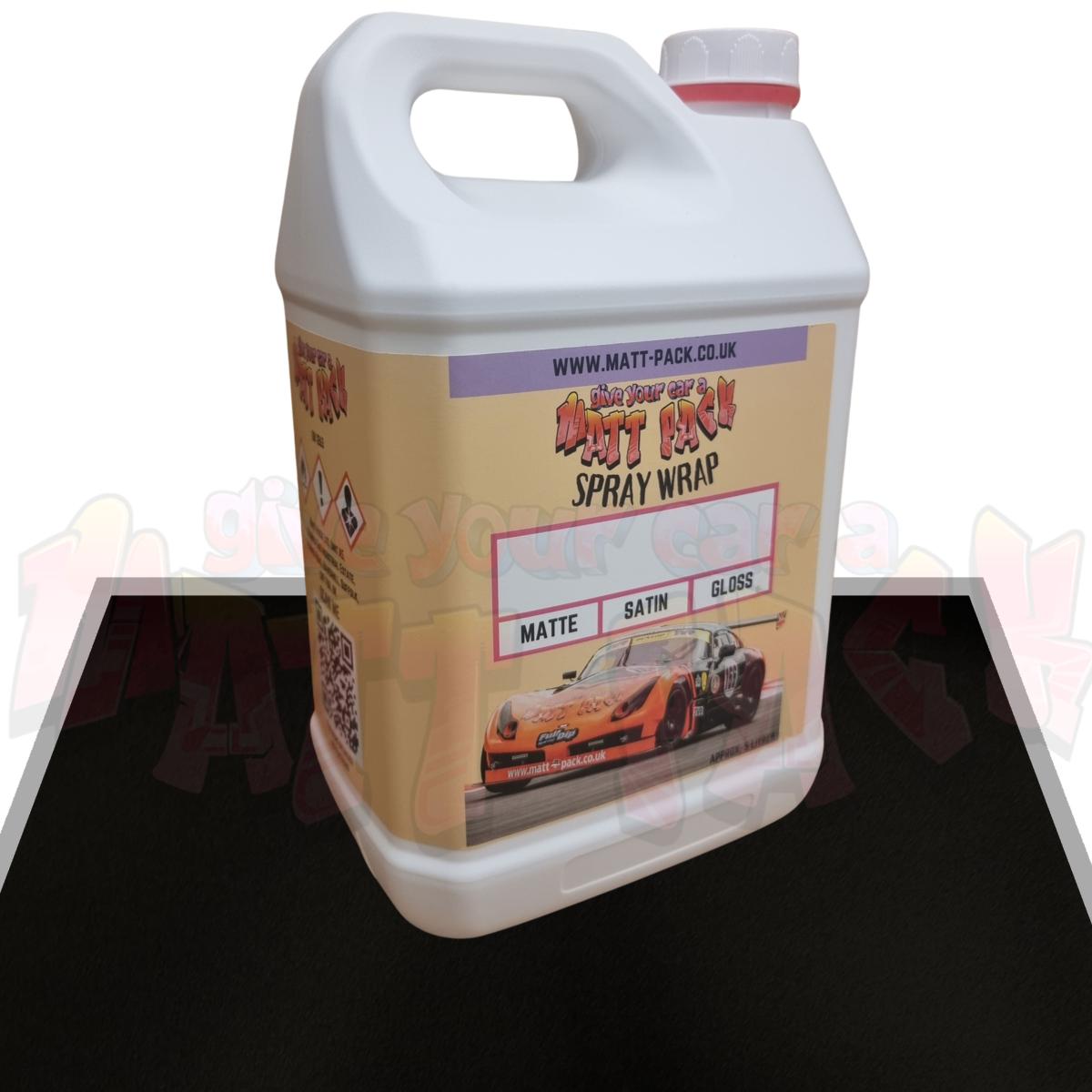 MattPack Spray Wrap 5 litre BLACK MATTE