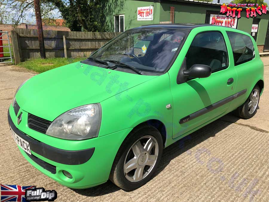 clio spray wrapped in fulldip cherry red at matt-pack