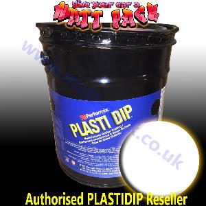 WHITE 5 US Gallon Pure PLASTI DIP®